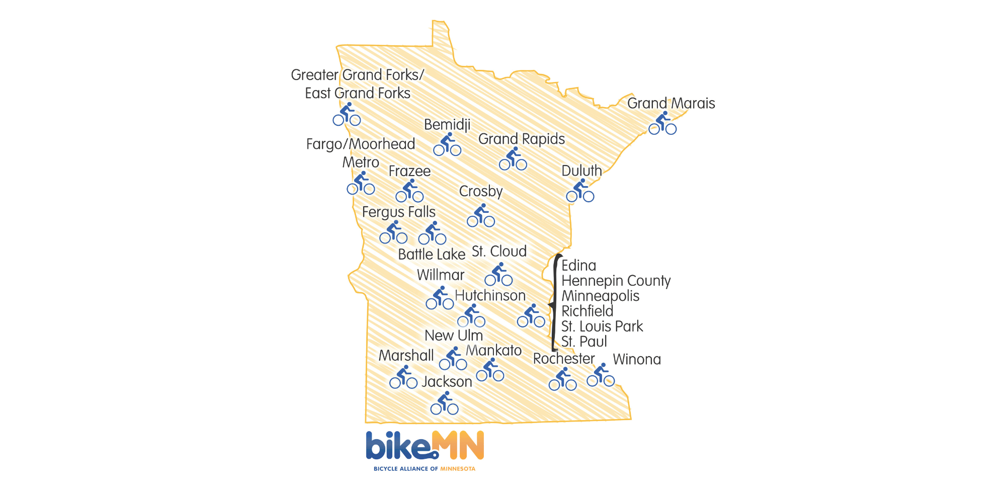 Bike MN map