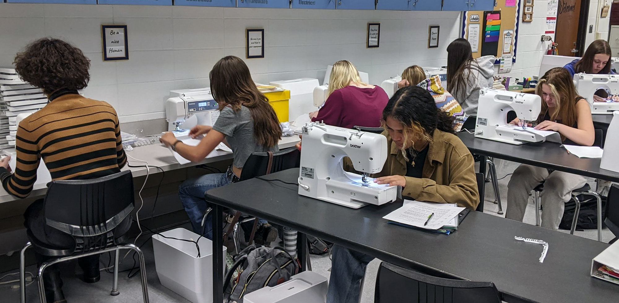 Pequot Lakes Fashion Design Class, supported by Patriot Foundation