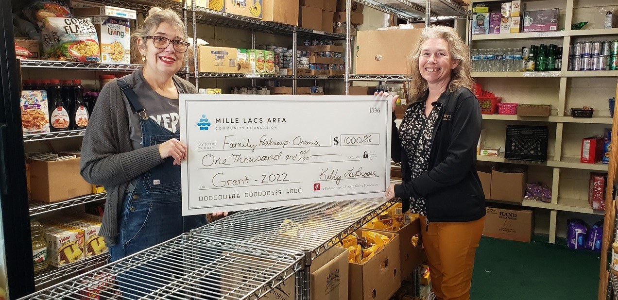 The Mille Lacs Area Community Foundation supports Family Pathways in Onamia. 
